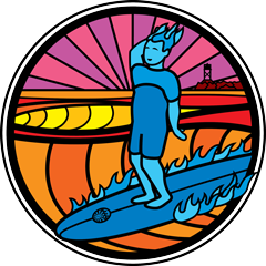 surfer's heat hot sauce logo